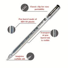 2入組黑色,藍色的&紅色的0.38mm鑽石中性筆適用於和學校用品 - 黑色 - 查看 5