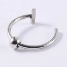 2 cái/bộ Unisex Phong Cách Punk 8/10mm Nhẫn Môi Với Thiết Kế Hình Tròn Hình Móng Ngựa Bằng Thép Không Gỉ, để Đeo Hàng Ngày - Bạc - Xem 6