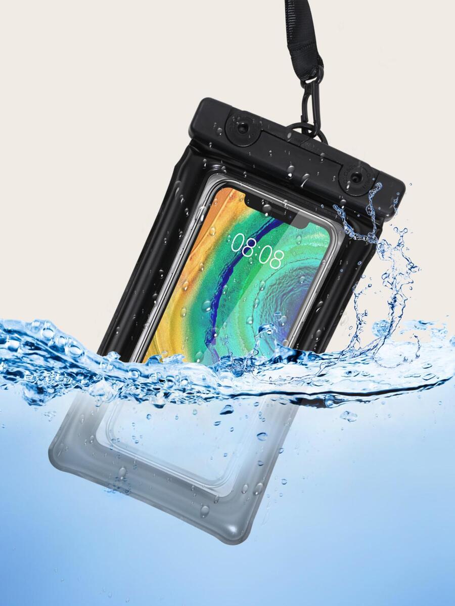 1入組防水袋附帶繩子適用於戶外漂浮 - 黑色 - 查看 1