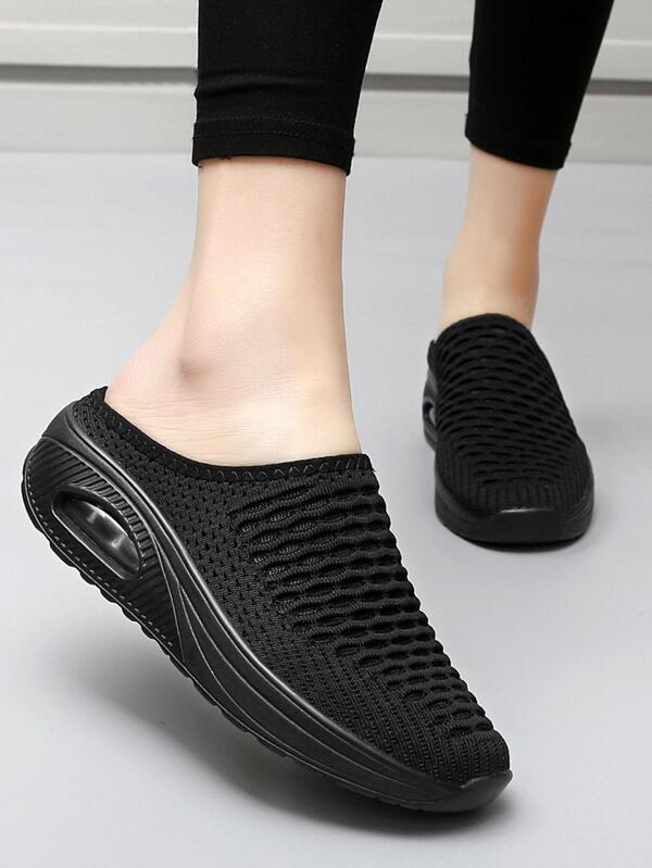 Mujer minimalista sin cordones Zapatos mecedores , deportivo Zapatillas deportivas
