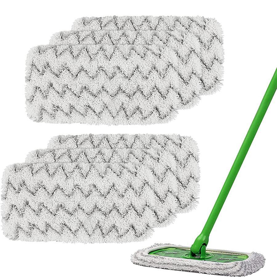 Đầu thay thế cây lau nhà đàn hồi dày 1 cái - Đen và trắng - Xem 1