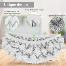 Đầu thay thế cây lau nhà đàn hồi dày 1 cái - Đen và trắng - Xem 3