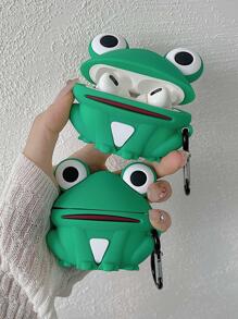 Apple 3D Frog Design Case Compatible With AirPods Compatible With Airpods1/2 AirPods Pro - Green - View 1