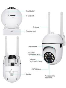 1pc ABS Surveillance Camera, Modern White Security Surveillance Camera For Home - White - View 10