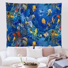 1pc Fish Pattern Tapestry - Multicolor - View 6