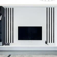 1 Cuộn nẹp trang trí bằng thép không gỉ màu đen, cạnh phẳng, thích hợp cho tường, trần nhà, gương - Trang trí phòng khách - màu đen - Xem 10