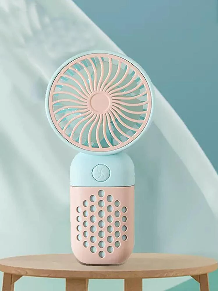 Mini Ventilatore Portatile Da Collo – A Mani Libere – Doppia Ventola – Ricaricabile USB – 3 Velocità – Nero