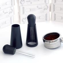 2pcs With Stand Professional 7 Needles Handheld Wdt Tool Cafe Coffee Distributor - 黑色 - 查看 2