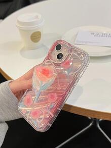 Husă pentru telefon cu model trandafir - Multicolor - Vizualizare 3