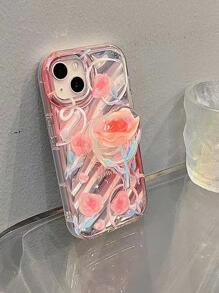 Husă pentru telefon cu model trandafir - Multicolor - Vizualizare 4