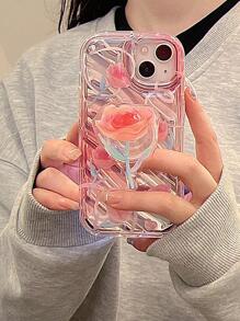 Husă pentru telefon cu model trandafir - Multicolor - Vizualizare 1