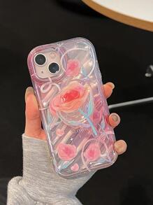 Husă pentru telefon cu model trandafir - Multicolor - Vizualizare 2