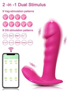 Vibrador consolador de estimulación del clítoris del punto G, vibrador de bragas con Control remoto de aplicación femenina, Juguetes sexuales para mujeres