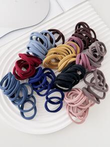 100 chiếc dây buộc tóc chắc chắn - Nhiều màu - Xem 3