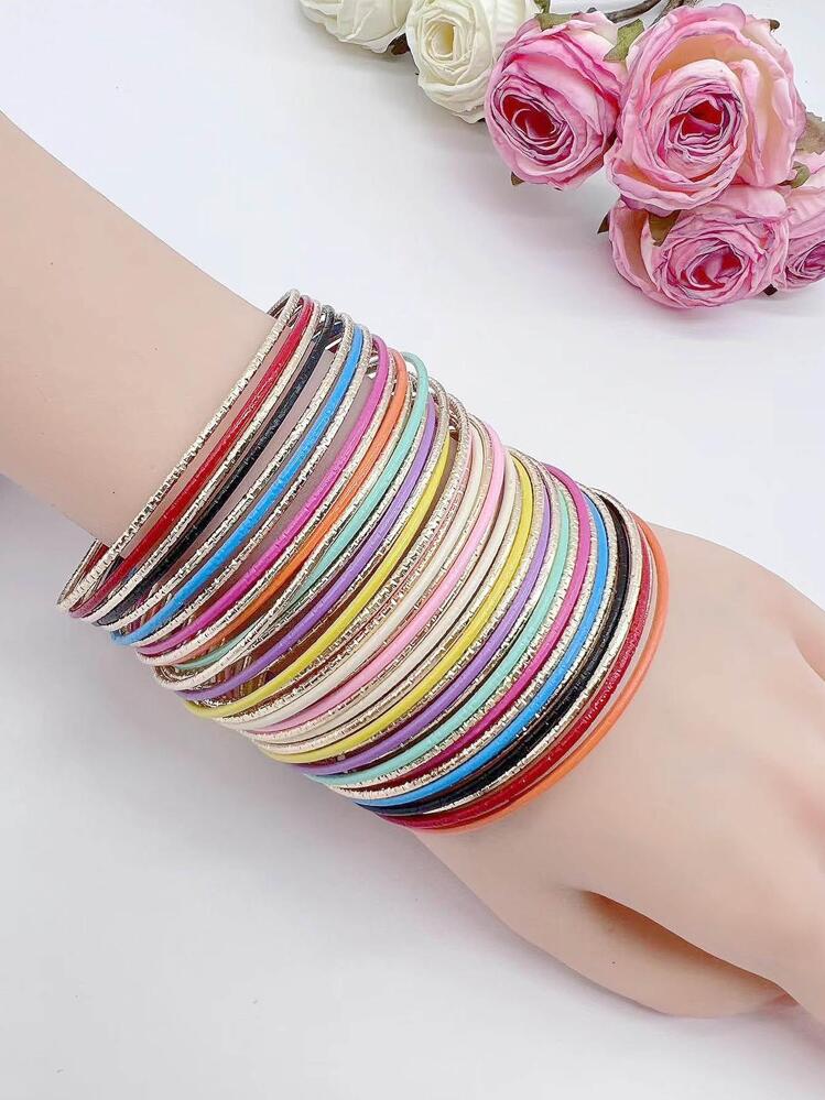 Bracciale Amore per donna, catena in acciaio inossidabile placcato oro rosa e argento con bracciale da polso a cuore con ciondolo in cristallo nero ( Placcato in argento