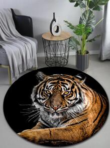 1pc Home Decor Tiger Pattern Rug - Multicolor - View 2