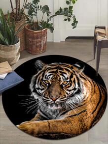 1pc Home Decor Tiger Pattern Rug - Multicolor - View 3