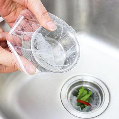 100 件白色水槽过滤器，厨房，浴室，家居，家居用品