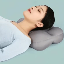 1入組素色多功能床上用品枕頭 - 灰色 - 查看 3