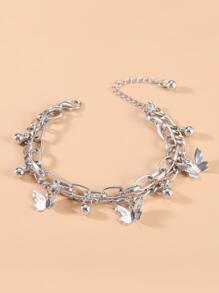 Armband mit Schmetterling Anhänger,