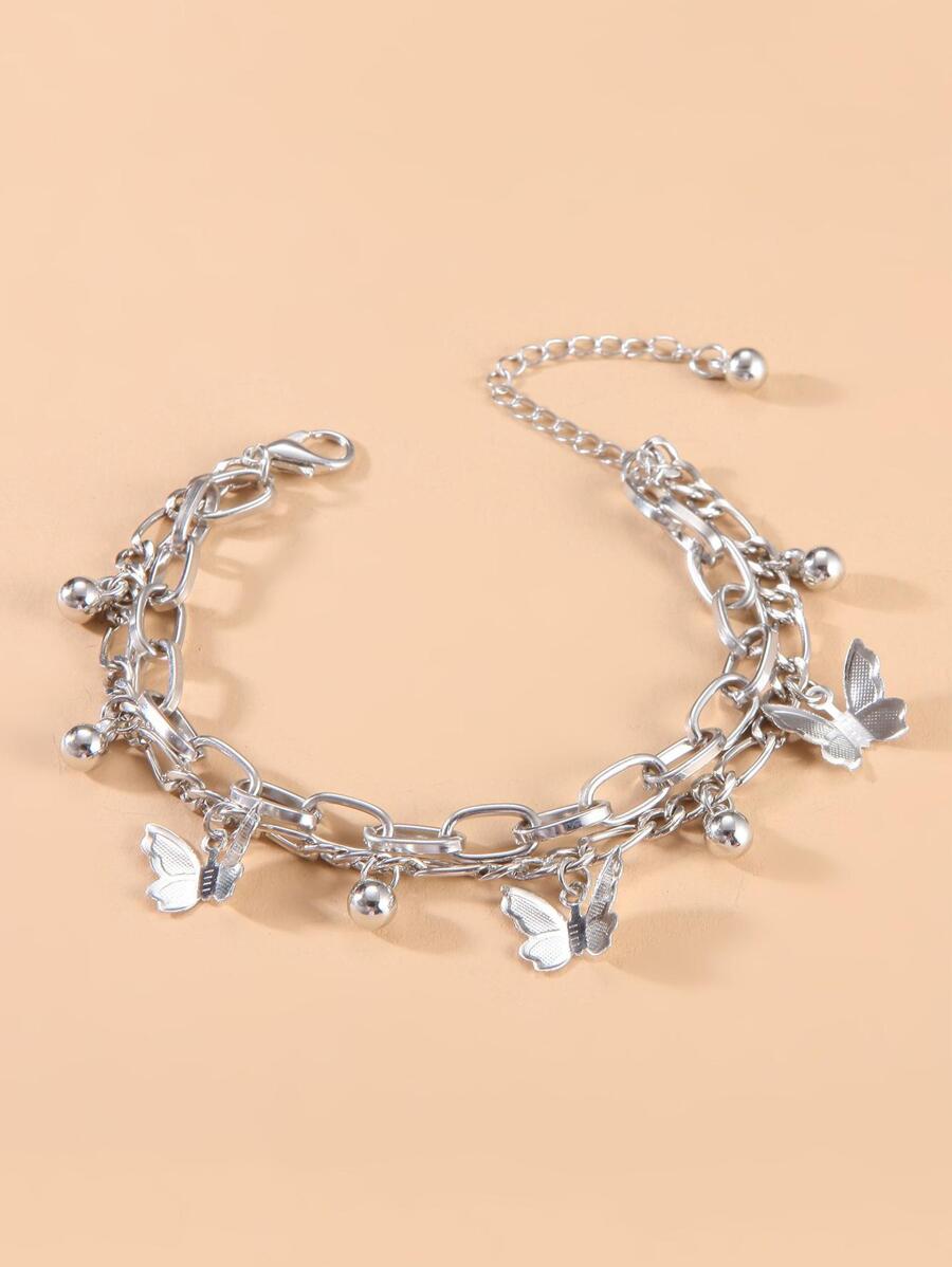 Armband mit Schmetterling Anhänger,