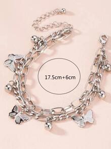 Armband mit Schmetterling Anhänger,