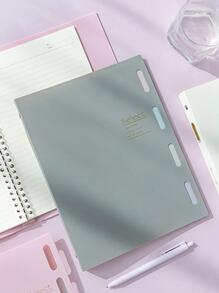 1pc Detachable 20-Ring A5 Notebook With Replaceable Inner Pages - Multicolor - View 6