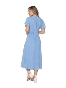 Women Dresses - 藍白色 - 查看 2