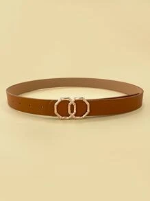 Thắt lưng khóa đôi - màu nâu - Xem 1