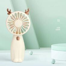 1 pieza de plástico Mini ventilador , moderno beige usb portátil Ventilador de bolsillo para exterior - Beis - Ver 3