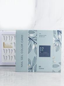 Nail Swatch Book Nail Display Book Acrylic Nail Art Display Board - Blue - View 1