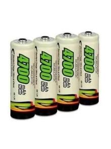 PILHAS RECARREGÁVEIS AA 4700 MAH KIT COM 4 PILHAS - Branco - Visão 2