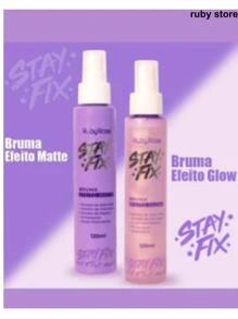 Bruma Stay Fix Fixadora de Maquiagem Matte e Glow - Roxo - Visão 4