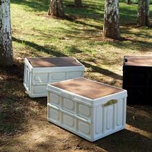 1 pieza Caja de almacenamiento multifuncional portátil al aire libre plegable camping