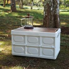 1 pieza Caja de almacenamiento multifuncional portátil al aire libre plegable camping