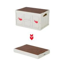 1 pieza Caja de almacenamiento multifuncional portátil al aire libre plegable camping