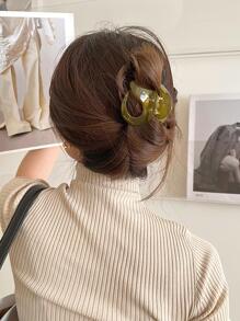 5 件装女士简约果冻色轻质塑料发夹，时尚百搭，优雅时尚，发髻造型，适合日常户外活动，洗脸、沐浴、化妆时固定头发，可作为发饰搭配衣服。休闲发夹发夹发夹发夹接发夹，爪夹秋冬度假装女士 - 彩色 - 查看 6