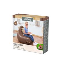 Inflatable Armchair Children's Puff Inflatable Armchair Air Seat For Children Multicolored Animal Design - Brown - View 4
