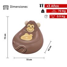 Inflatable Armchair Children's Puff Inflatable Armchair Air Seat For Children Multicolored Animal Design - Brown - View 2