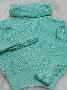 Women Sweaters - 薄荷藍 - 查看 2