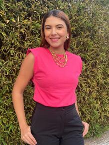 Women T-Shirts - Hot Pink - View 1