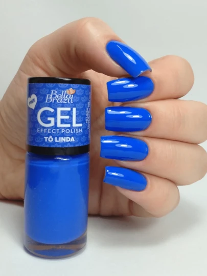 Esmalte Efeito Gel Tô Linda 9ml seca sem cabine Bella Brazil