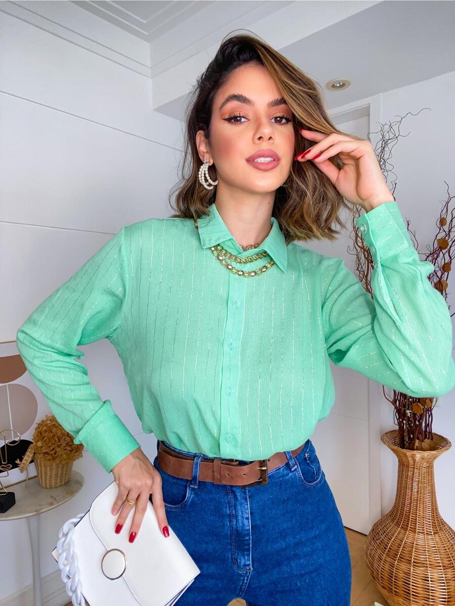 Women Blouses - màu xanh lá - Xem 1