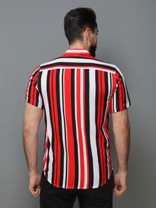 Men Shirts - 紅色 - 查看 5