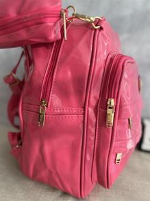 Women Fashion Backpacks - Màu Hoa hồng đỏ - Xem 2