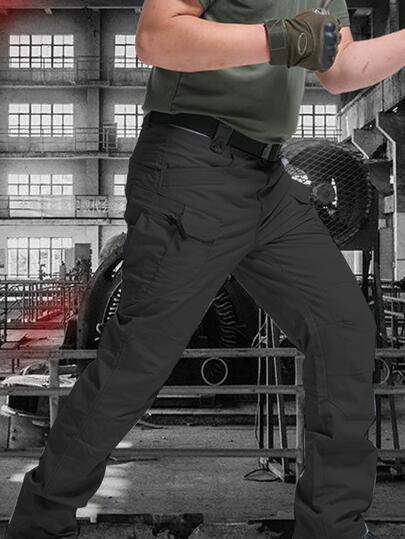 Pantalones Tácticos Impermeables de 10 bolsillos  bolsillos dobles profundos y bolsillos delanteros pequeños