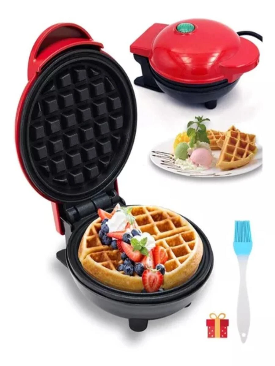 Ricolandia Small Round Breakfast Waffle Maker V2 - Đỏ - Xem 1