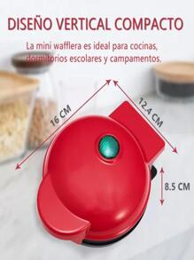 Ricolandia Small Round Breakfast Waffle Maker V2 - Đỏ - Xem 2