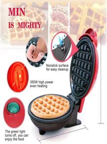 Ricolandia Small Round Breakfast Waffle Maker V2 - Đỏ - Xem 3