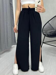 Women Pants - 黑色 - 查看 1